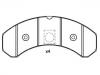 Bremsbelagsatz, Scheibenbremse Brake Pad Set:8 284 000 224